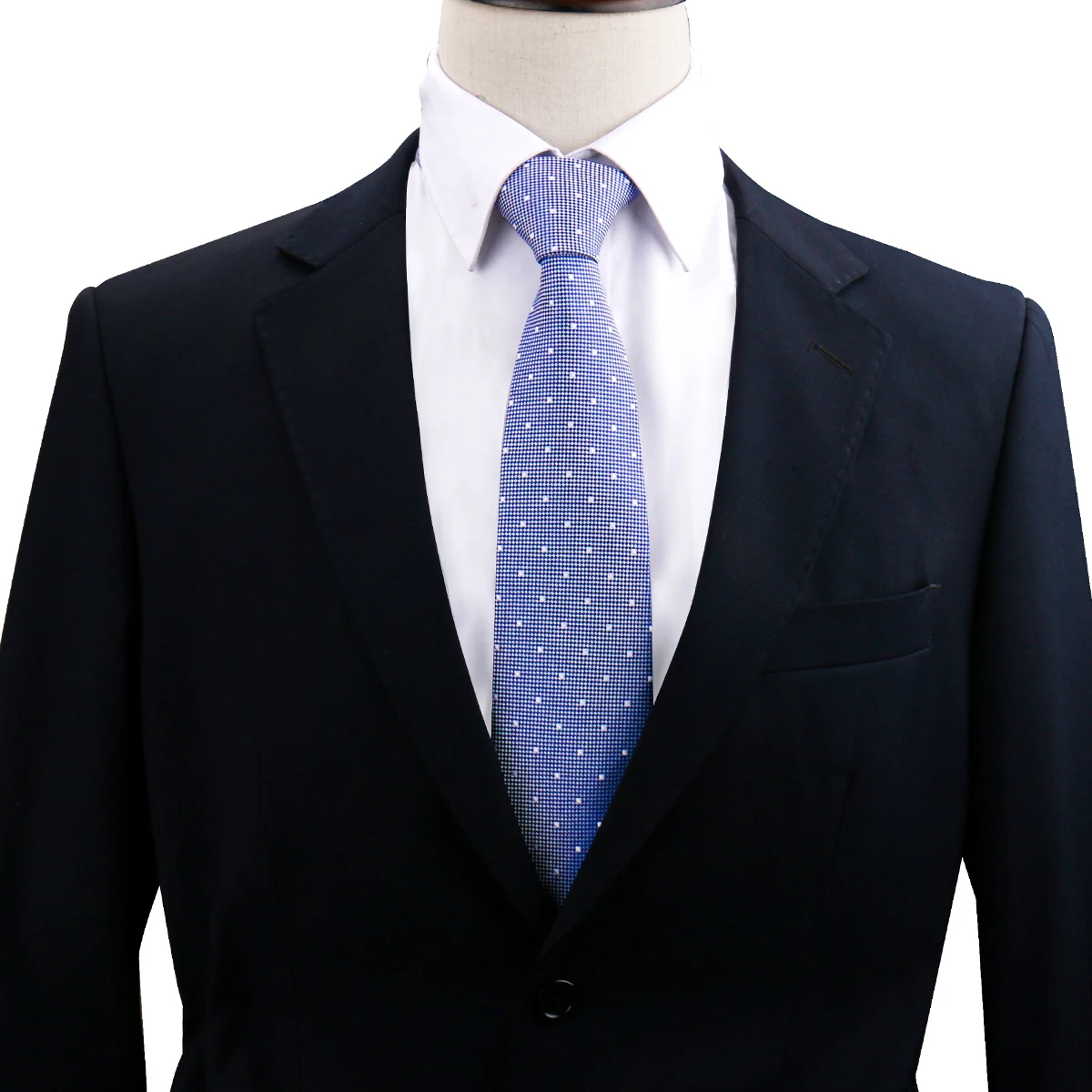 Classic Polk Dot Silk Tie 8cm Width Business Neck Ties For Men Custom Personalized Necktie