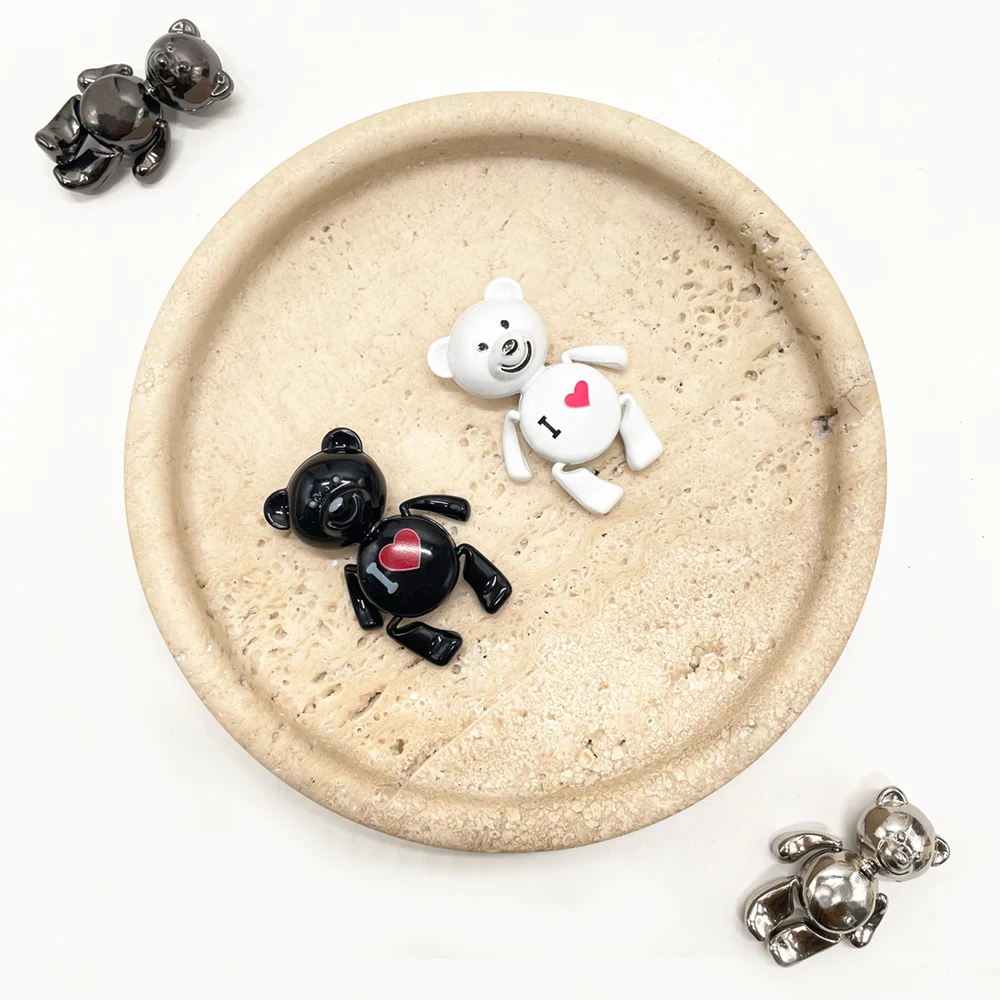 Factory supply Metal art cartoon bear sculpture Zinc alloy friger magnets Cute Bear fridge magnet