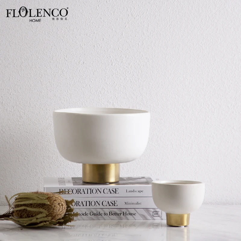 Столовые аксессуары для домашнего интерьера, чаша для фруктов в скандинавском стиле, большая керамическая белая чаша для дома