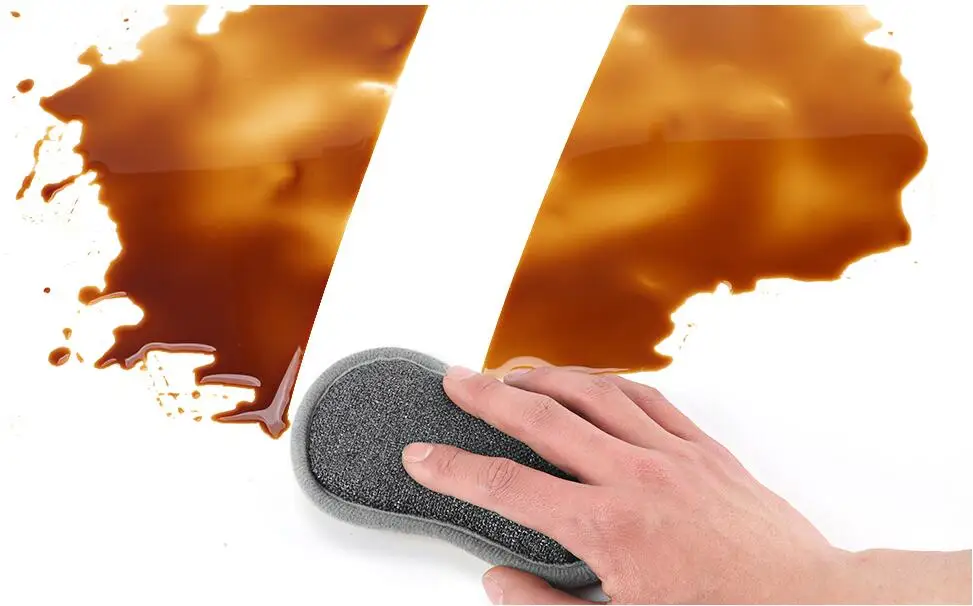 SEQ Microfiber Non-Scratch Dish washing Sponge Kitchen Cleaning Sponges for Kitchen