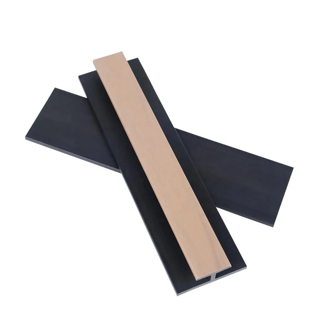 UV-stable weathering resistant wood plastic composite WPC co-extrusion connector wall cladding panel board trim