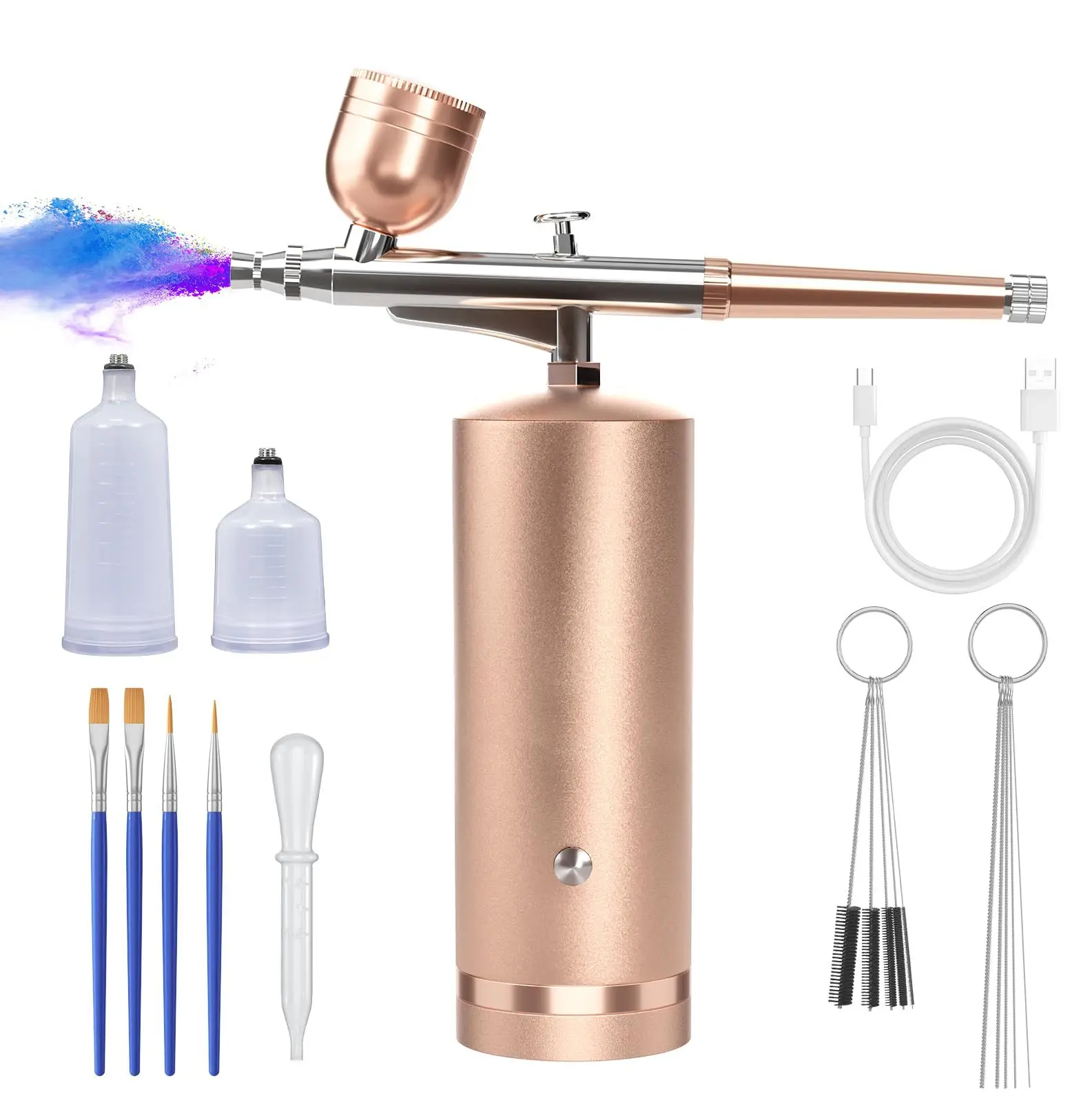 New Makeup Airbrush Compressor Machine Spray Gun Facial Airbrush Set Mini Airbrush for Make up Nail Art Paint