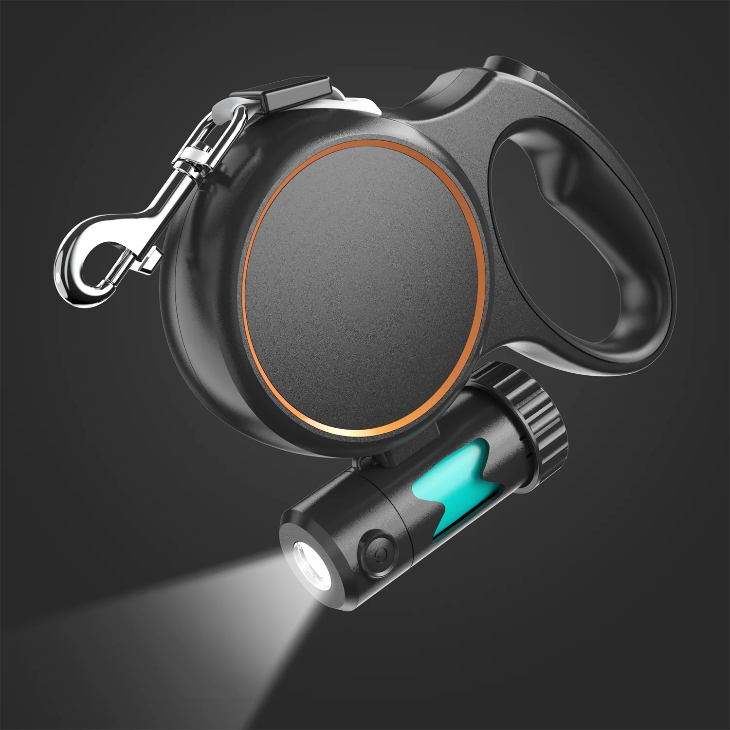 Dog Poop Bag Dispenser Built-in LED Flashlight poop bag holder