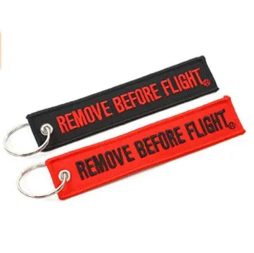 
Custom Multi Color American Flag Keychain Backpacks Luggage and Gifts Key Ring and Carabiner decoration woven label 