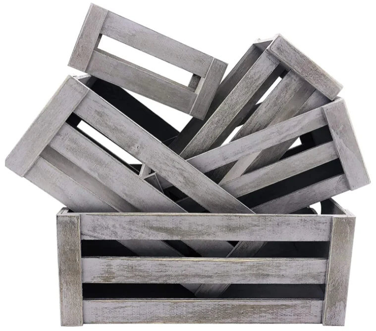 Modern new design wooden multifunctional storage boxes toy storage box desktop storage box