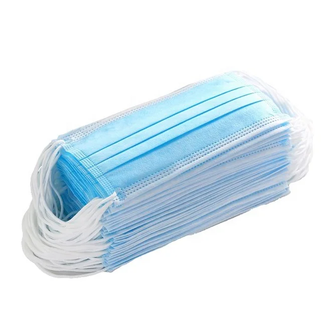 China Factory OEM Service High Quality Medical Facemask 3Layer Adult Nonsterile Disposable Masks Single Packed Surgical Mask