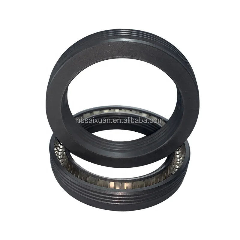 Carbon Fiber Filled Ptfe spring loaded lip seal white spring engernized seal