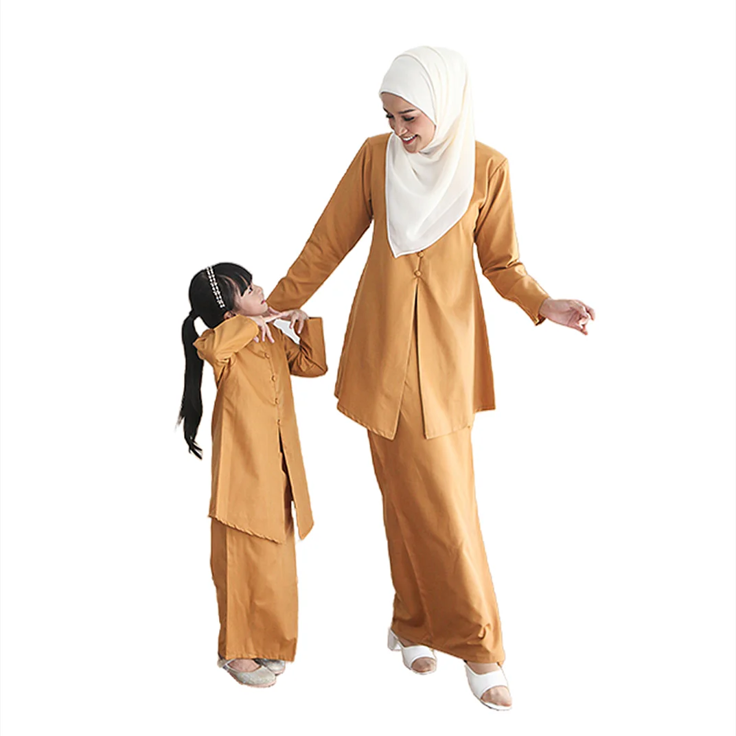 SIPO Malaysia Fesyen Murah Borong Baju Kurung Children Modern Mother Daughter Ladies Baju Kurung Suits Batik