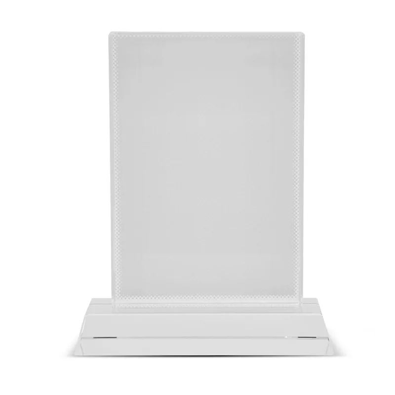 KM New Design Different Shape Sublimation Glass Trophy Blank Crystal Glass Sublimation Crystal Photo Frame For Souvenir