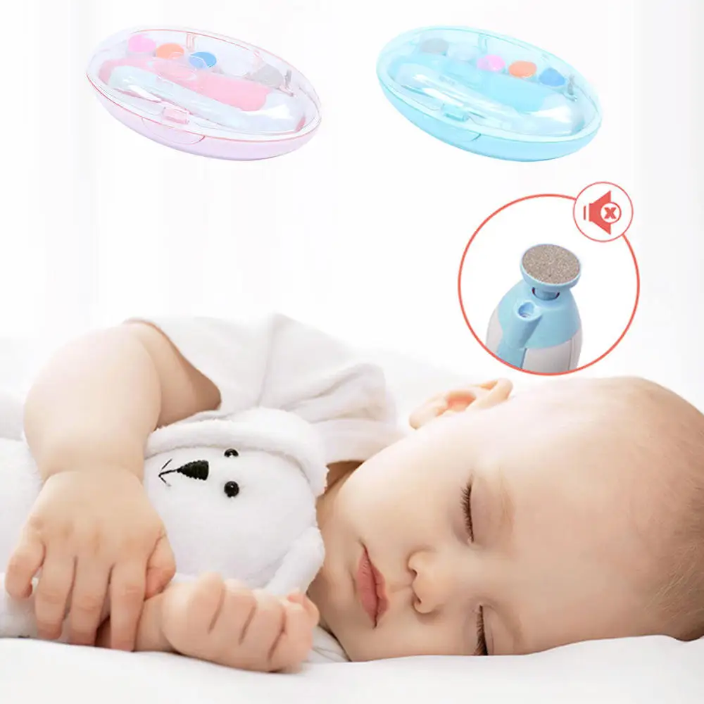 Baby nail trimmer led light baby manicure care kids nail cutter electric baby clipper