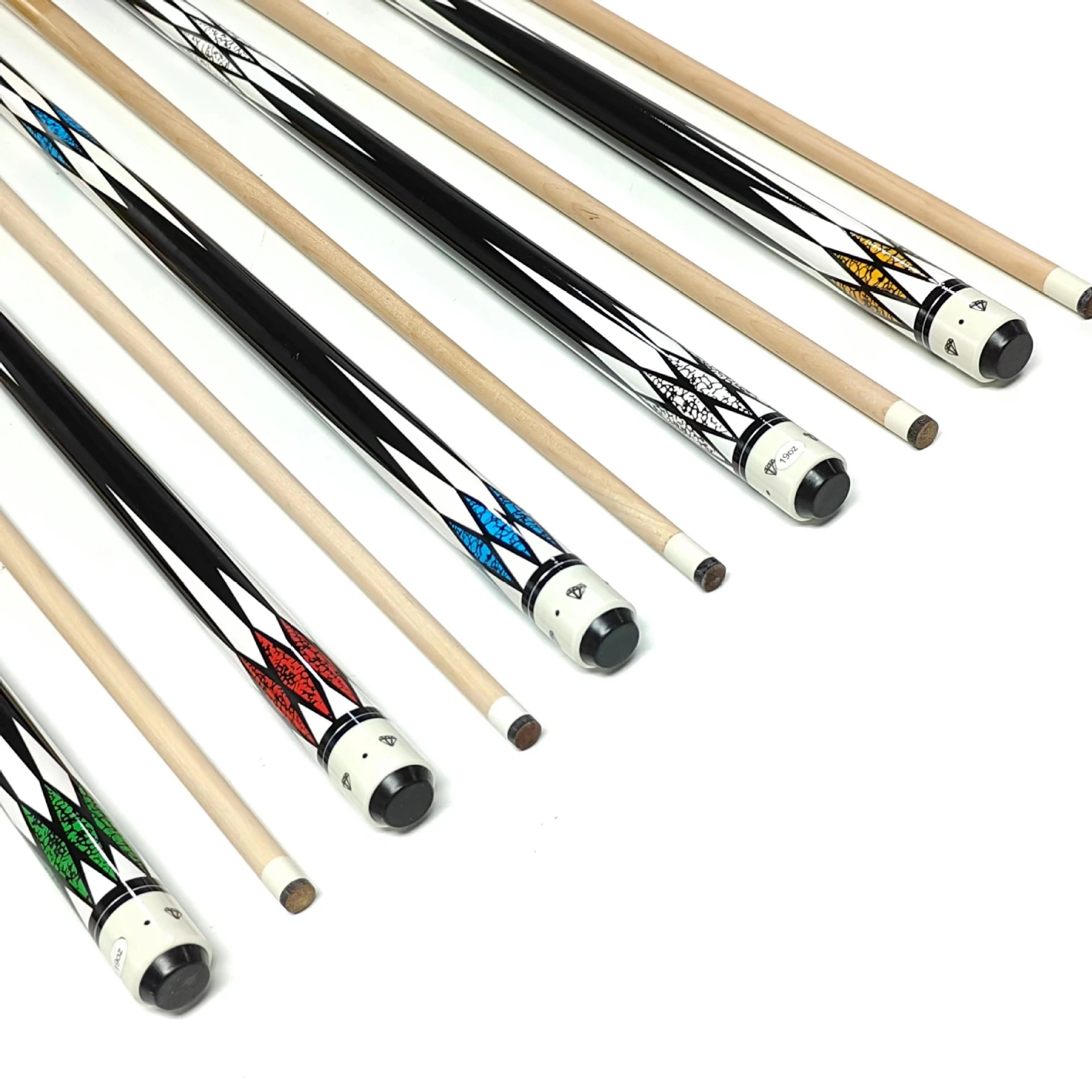 Wholesale Standard American 13mm Head Billiards Cue 1/2 Chinese Nine Ball 57 inch Maple Wood Pool Billiard Cue Stick
