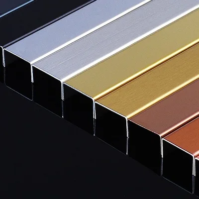 Low Price Tile Profile Flooring Corner Accessories Stainless Steel Ceramic Tile Trim Strip Stainless Steel U Shape Tile Trim
