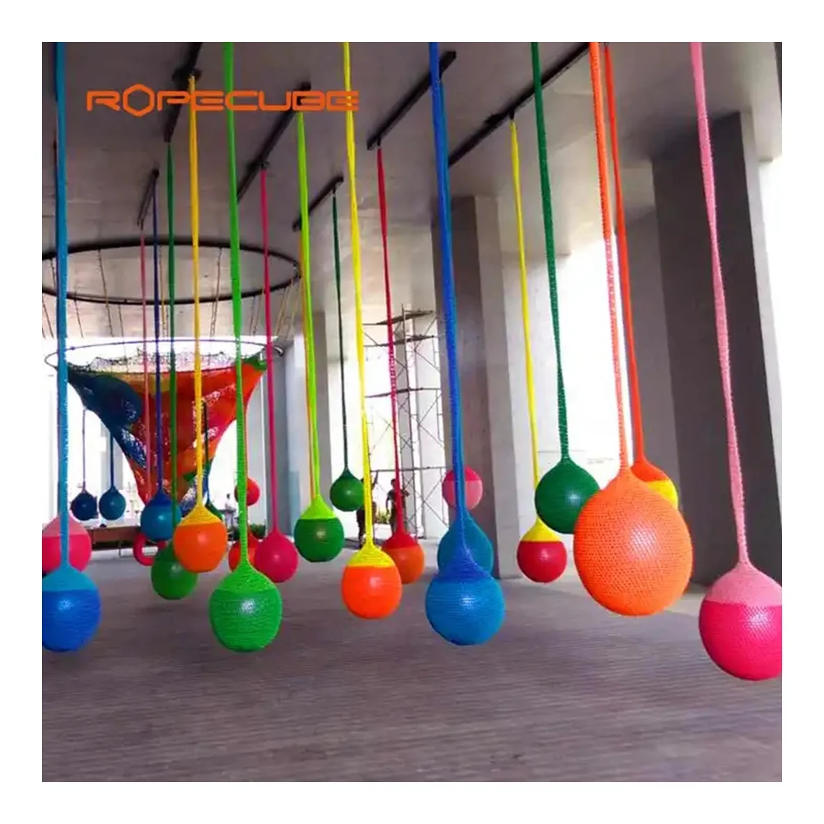 Colorful Handmade Crochet Net Swing for Indoor and Outdoor Slides Amusement Park Kindergarten New Playground Items