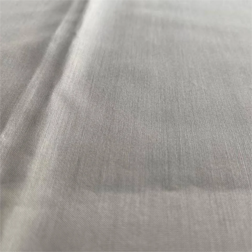 Discount Price Ready goods China Suppliers 14mm Silk Blend 30%silk+70%cotton Soft Feeling Cotton Silk Fabric for Apparel