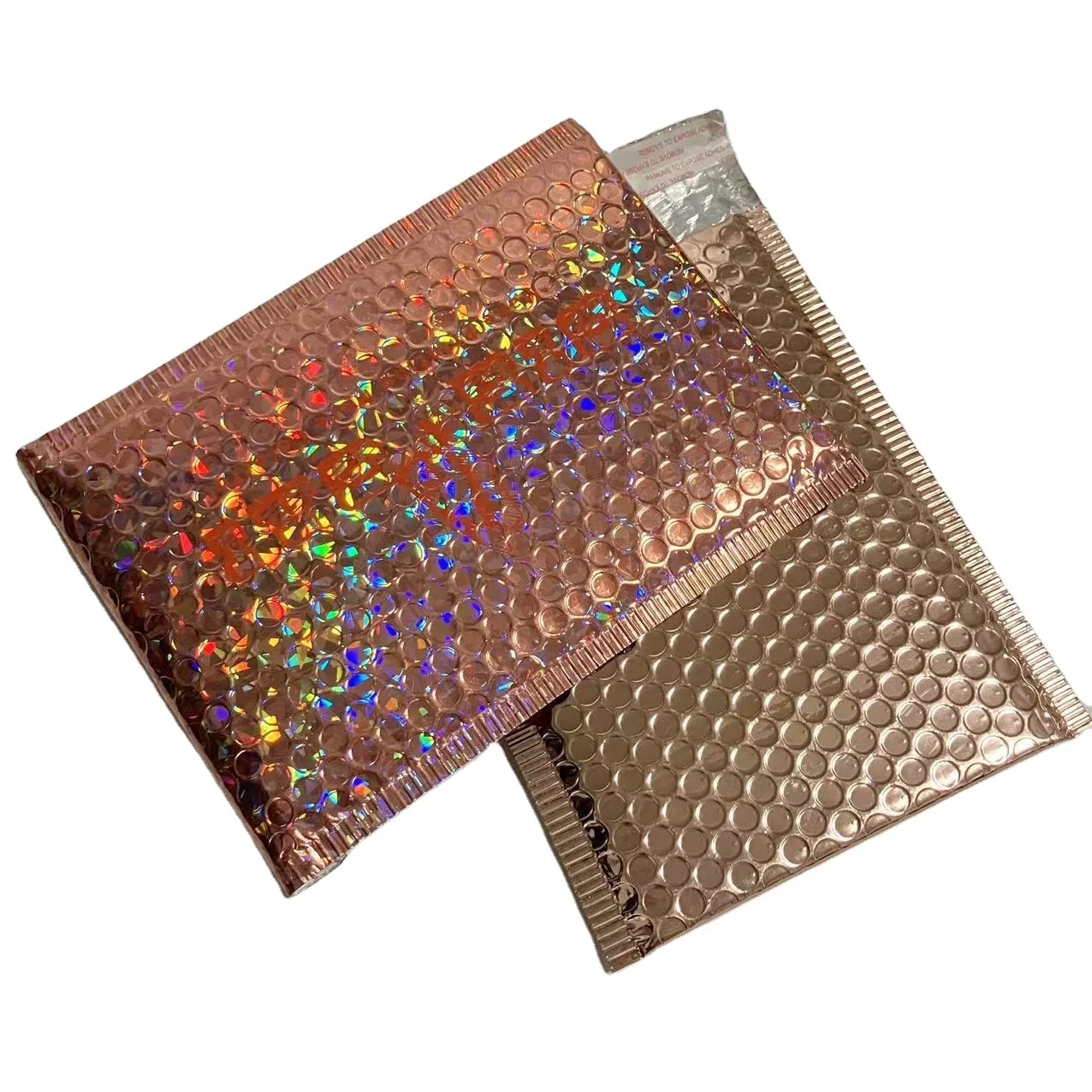 Metallic Strong Adhesive Air Packing Mailing Tear Proof Custom Logo Shipping Padded Bubble Mailer Bags for Express Delivery