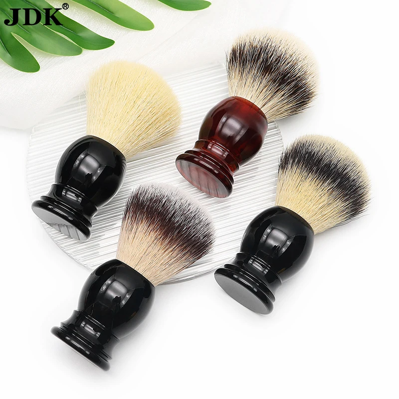 Diri New Synthetic Badger Shaving Brush Durable acrylic Resin Handle Travel Brush
