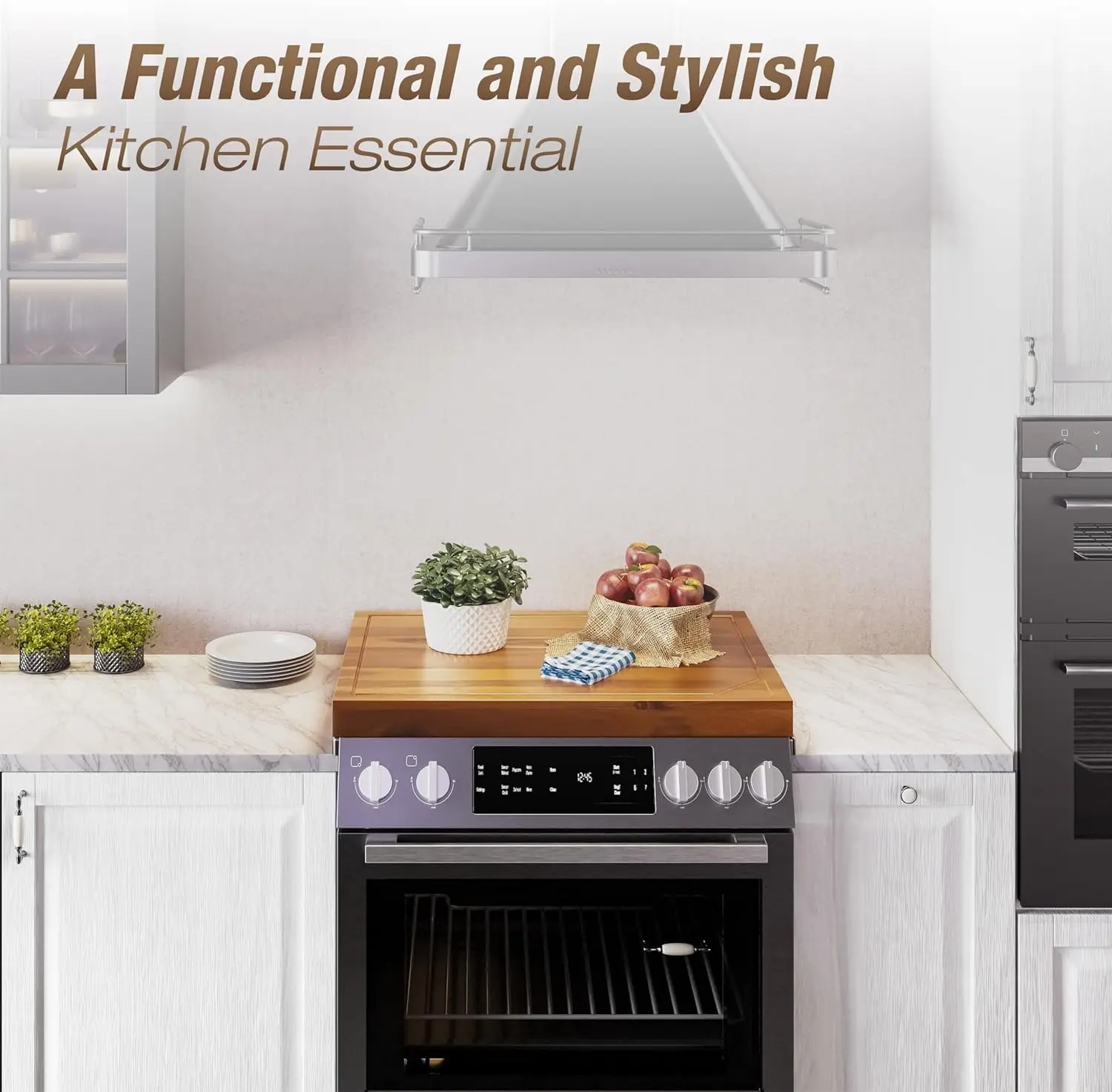 Acacia Panels For Gas Stoves Electric Stove Burners Stove Top Covers Counters And Decorative Trays Wooden Kitchen Sink Covers