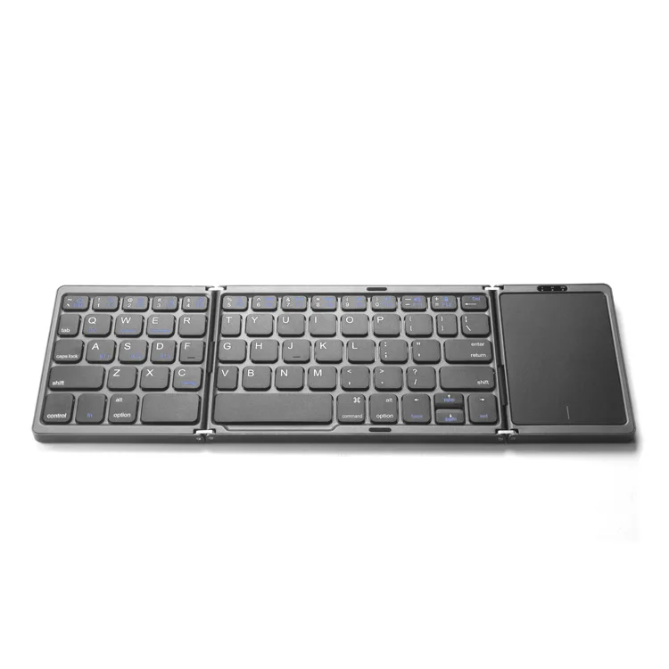 High Quality Slim Foldable BT Wireless Keyboard With Touchpad For Ios/Android/Windows Mobile Phone Tablet Pc Office