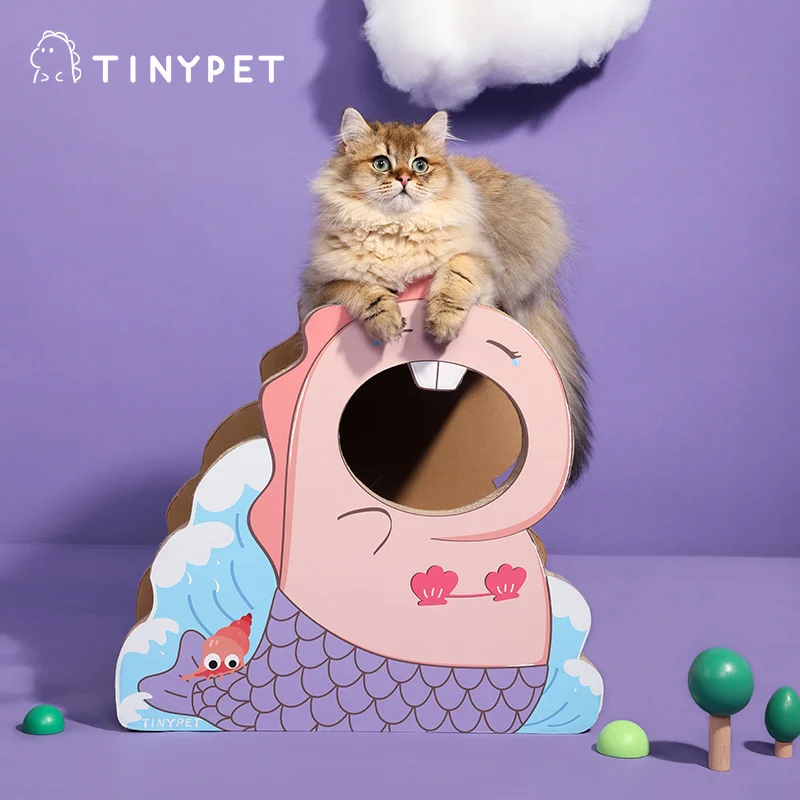 Home cat toy scratch corrugated cat scratch dragon shape cat scratcher