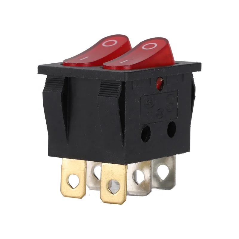 Factory KCD9 15A 250V 20A 125V  6 Pin waterproof Electrical Rocker Switch for Home Appliance Electric Button