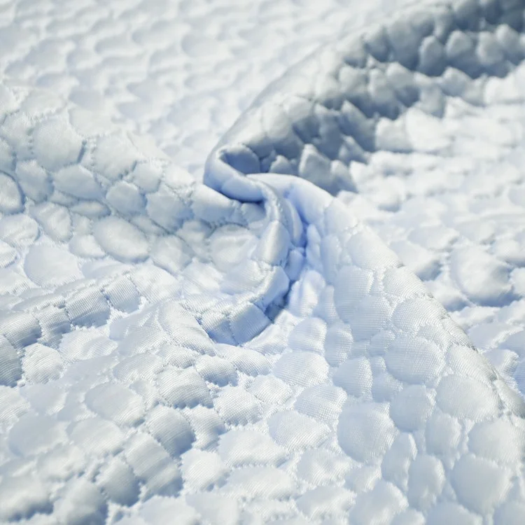 Горячая продажа охлаждающий ледяной шелк вискоза жаккардовый матрас тикают ткань