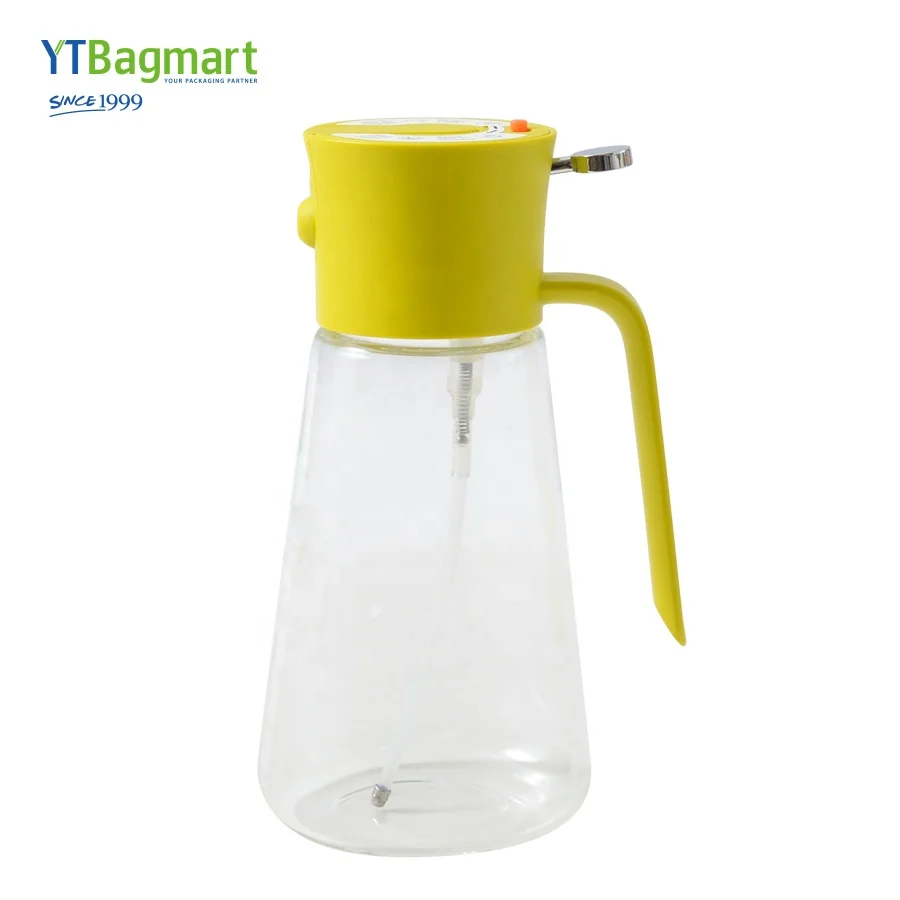 2 In 1 Glass Olive Oil Dispenser Sprayer Bottle For Kitchen Cooking