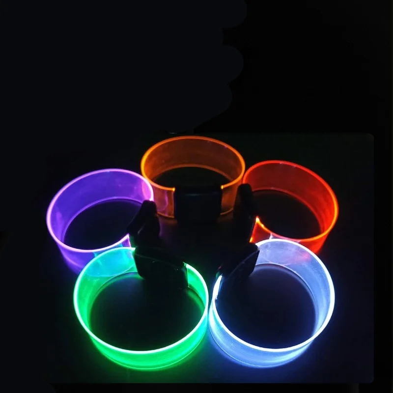 Christmas luminous social bracelet LED magnetic voice-controlled wristband colorful flashing bracelet light
