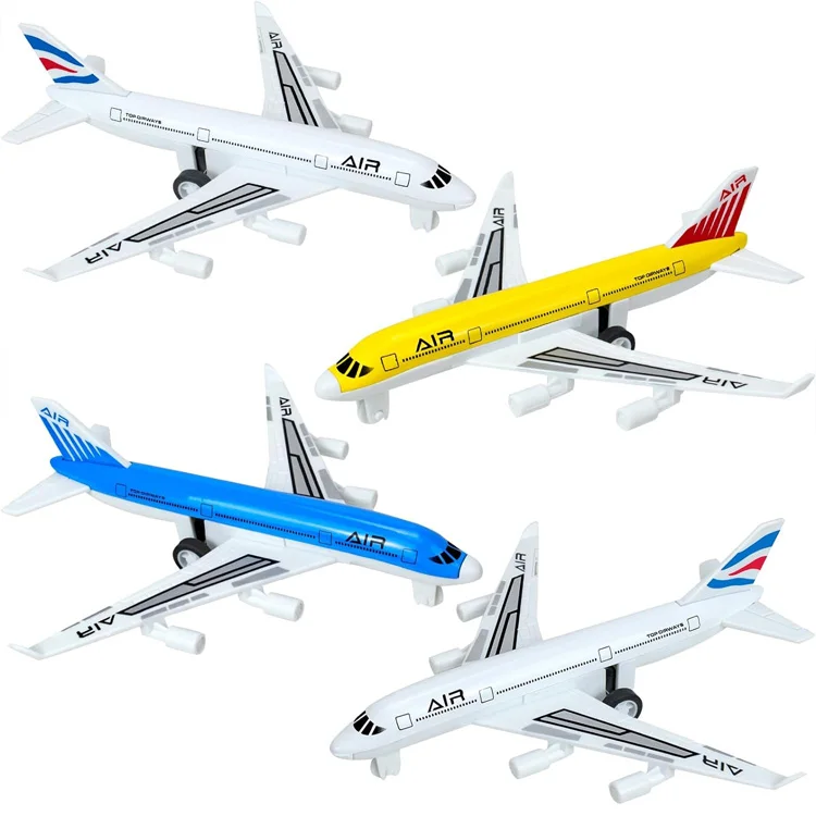 Children Plane Diecast Airplane Toys Aircraft Toys Models Play Vehicles for Kids Pull Back Alloy Toys