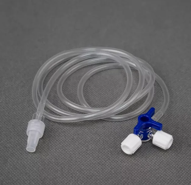 Manufacturer Disposable Medical Extension Tubing 3-way Stopcock