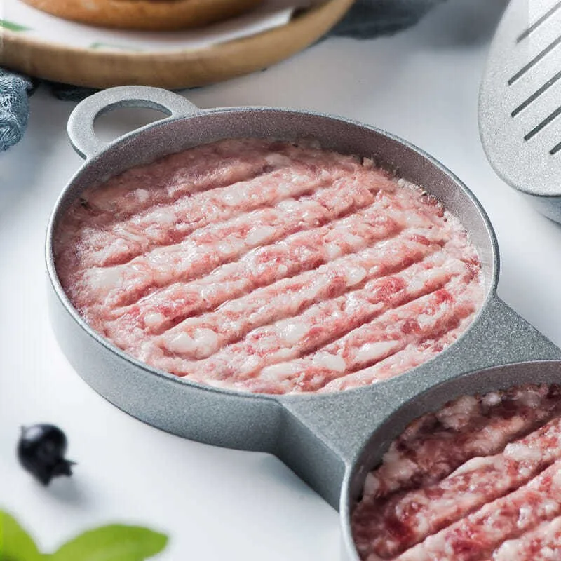 Портативный многофункциональный пресс для мяса из алюминиевого сплава с антипригарным покрытием гамбургеров говядины