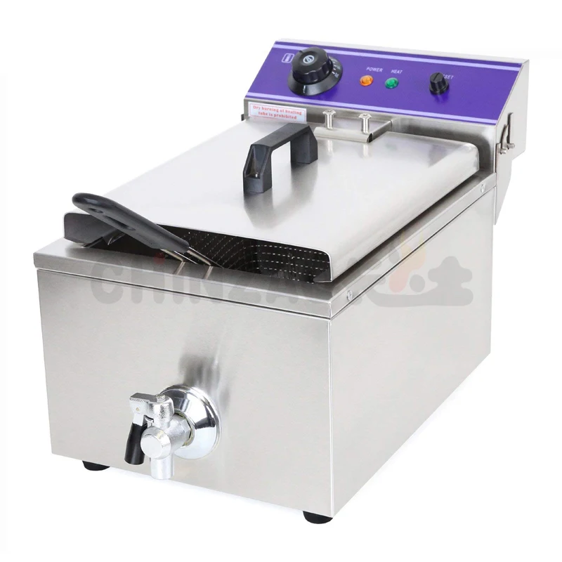 
Electric Stainless Steel Countertop Deep Fryer 