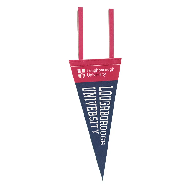 Wholesale Custom Sublimation Triangle Hanging Flag Banner Pennant High Quality Promotional Handmade Felt Flag Felt Pennant