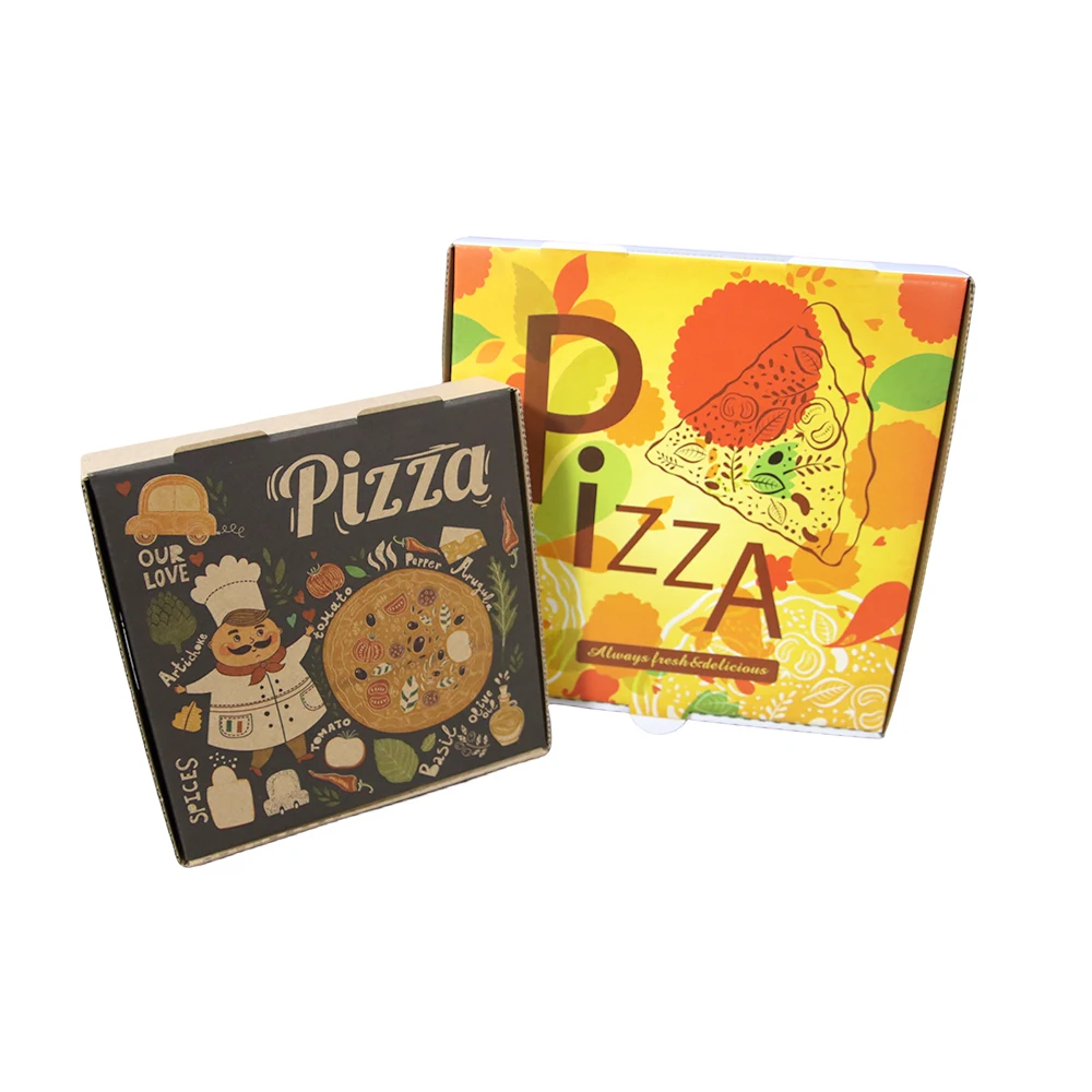 Коробка для пиццы Kingwin 6 7 8 9 10 11 12 13 14 15 16 17 18 19 дюймов Гофрированная коробка для пиццы для шаблона