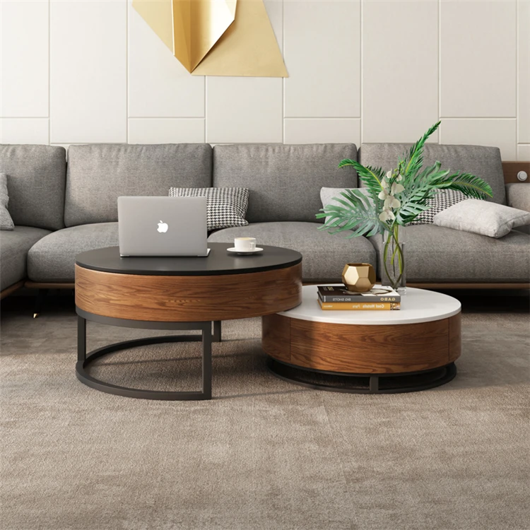  Pretty Design Multifunctional Furniture Combination Lift Top Luxury Modern Metal Coffee Table