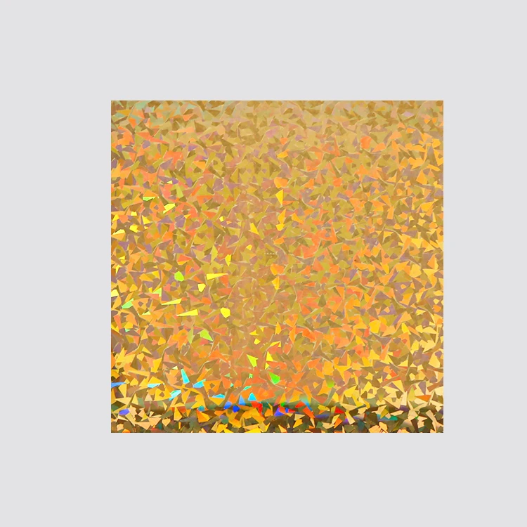GSL006 Shattered Glass Pattern Flex Hologram Gold HTV Film Clothing Shoes High Temperature Garment Printing Heat Transfer Vinyl