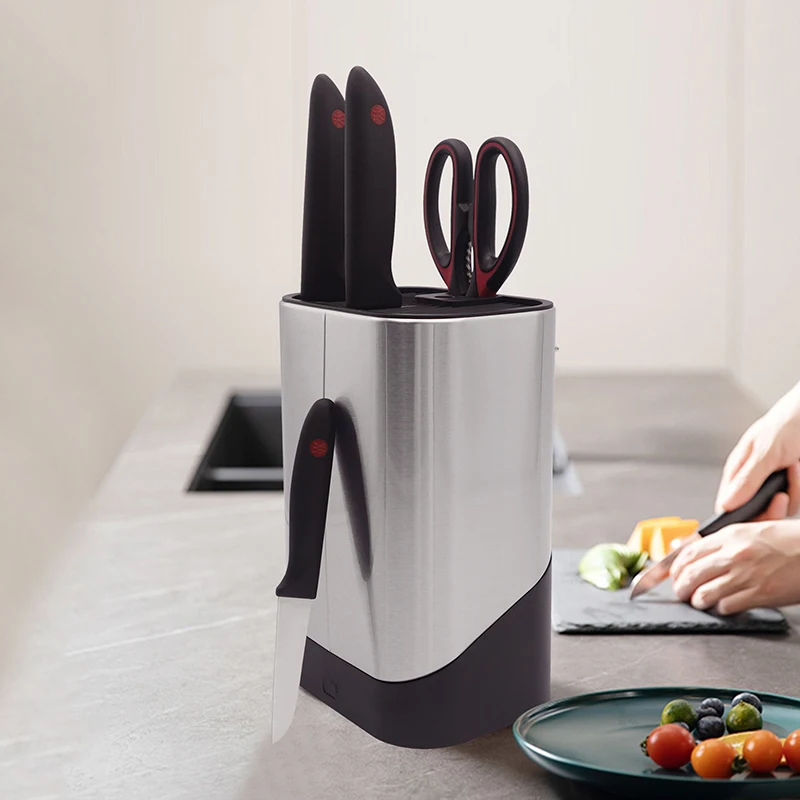 Заводская оптовая продажа изготовленная на заказ кухонная стойка легко организовать Блок Держателя Ножа из нержавеющей стали