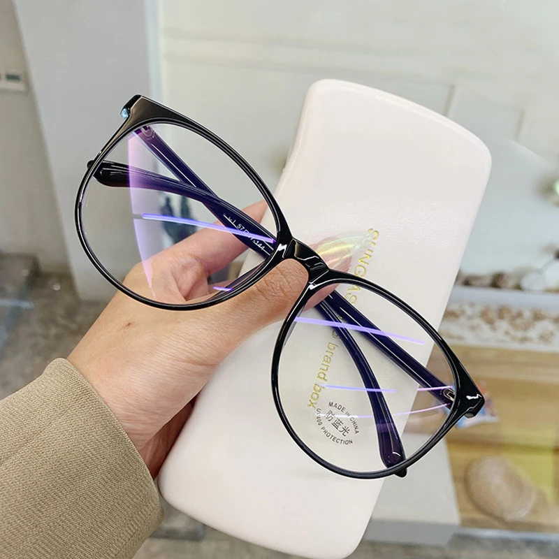 Vintage Transparent Square Glasses Woman Man Anti Blue Light Computer Eyewear Clear Lens Retro Eyeglasses Unisex