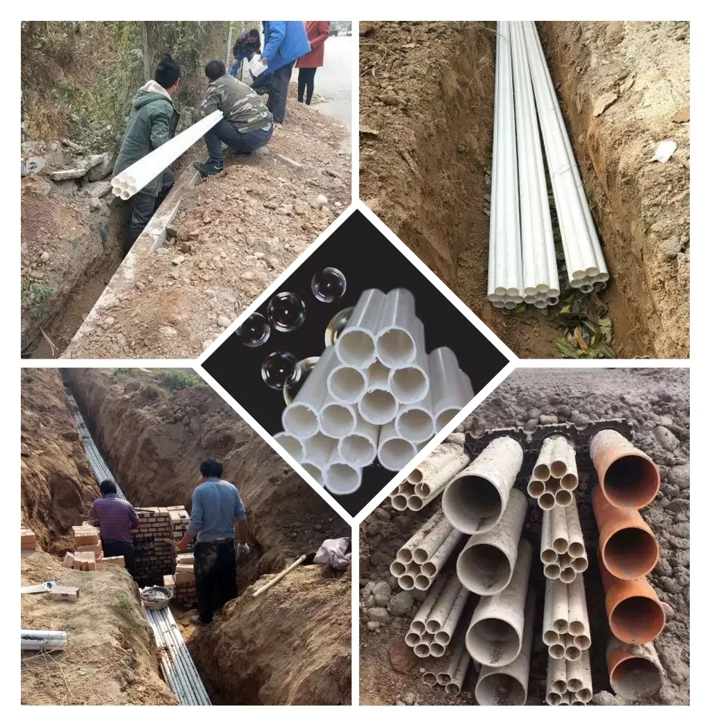 High Density Polyethylene Insulation Protection Multi Hole Pipe 93mm 108mm