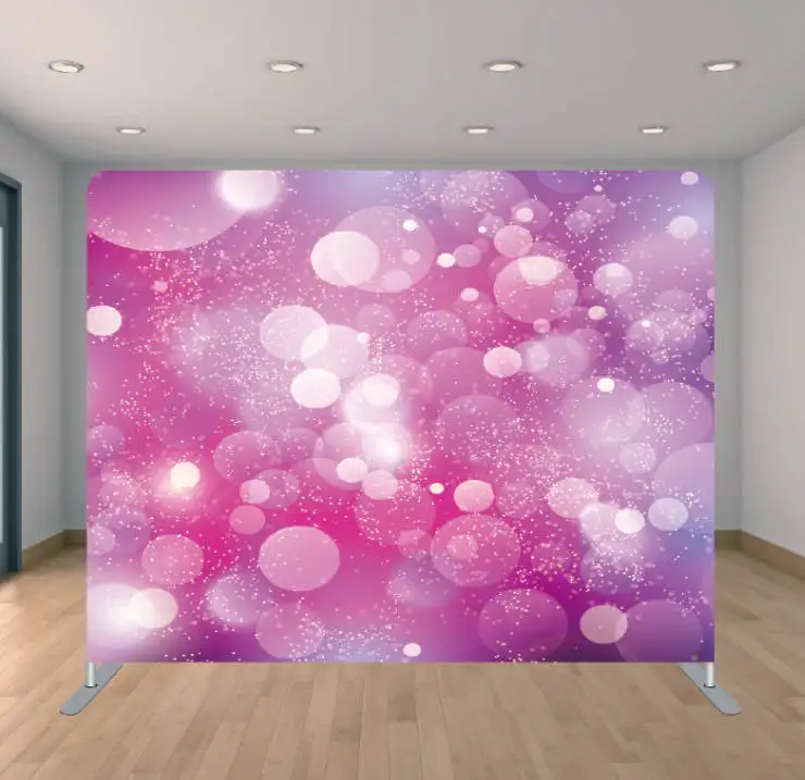 Factory  aluminum frame custom printed graphic package 8ft photo booth tension fabric backdrop for party