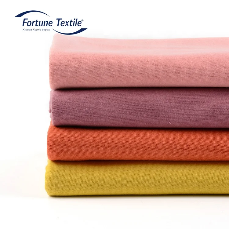 
Factory price best quality 21S 100% cotton combed single jersey fabric for shirts hoodies 