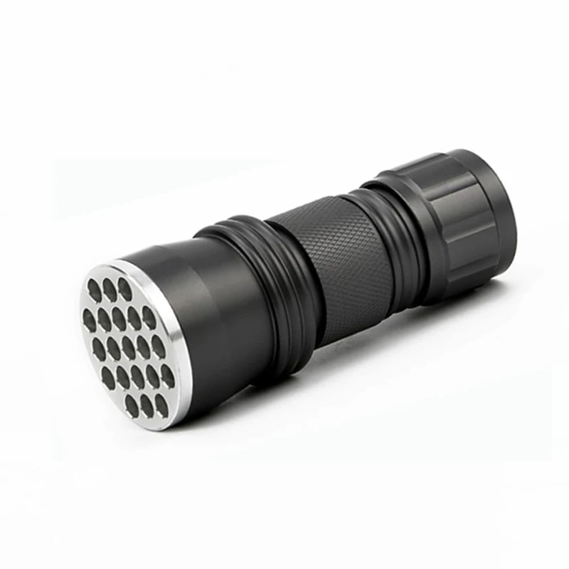 Black Light UV Flashlight 365nm Led Lamp 395nm Flashlight For Fluorescence Inspection With 3 AAA Battery