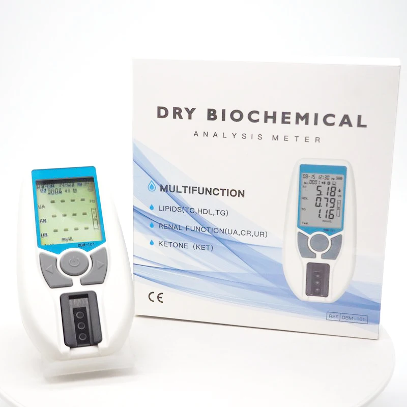 High Quality 7 in 1 Dry Biochemical Blood Lipid Hemoglobin renal function Analysis Meter for Blood Testing with CE Approved
