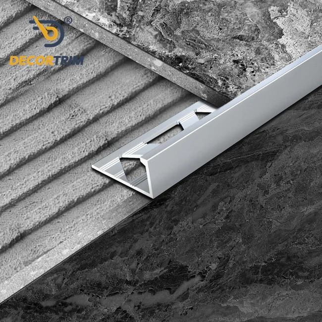 Prolink Metal Custom Factory Ceramic Wall Corner Edge 10mm L Shaped Corner Strip For Tiles Metal Aluminium Profile Tile Trim