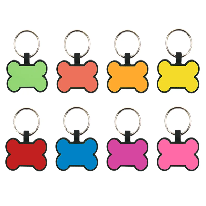 Custom QR Code Silicone Tags Gift for Autisme Almozheimer Pets Silicone Loops with Metal Rings Silicone Promotion Gift