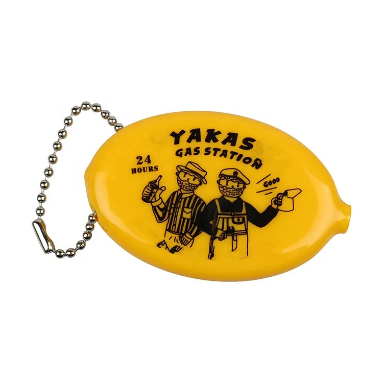 Free sample wholesales oval round yellow red pvc plastic squeeze coin purse clear coin purse coin holder