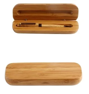 Recycle Customized Bamboo Ball Pen Promotional Bamboo Material Pen For Hotel