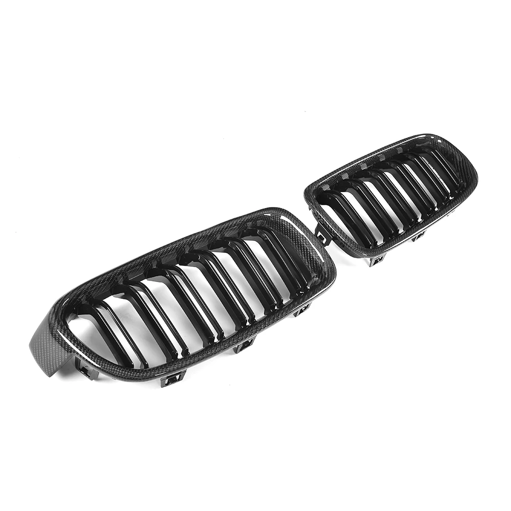 Glossy black grill for BMW M3 F30 carbon F35 2012-2016
