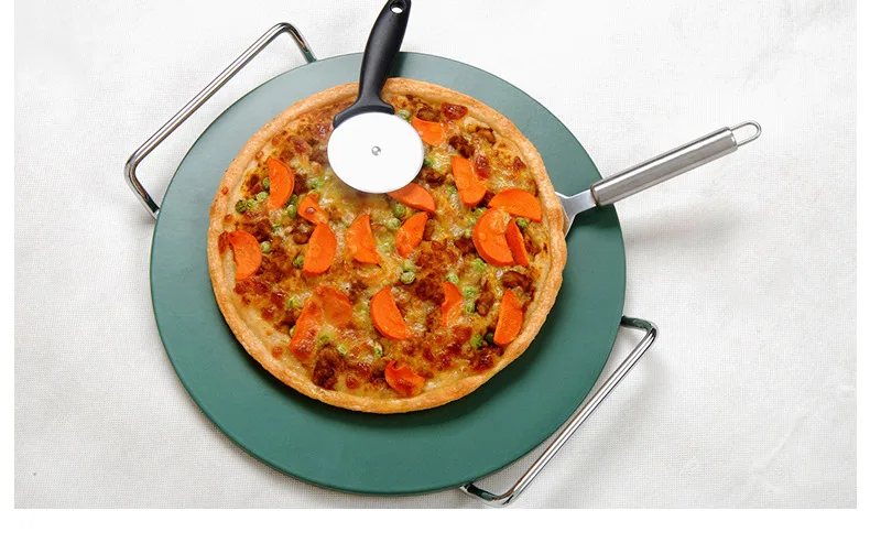 12 Inch Pizza Cordierite Stone Baking Refractory  Heat Resistant Pizza Oven Stone Non-stick Pizza Stone Easy Clean