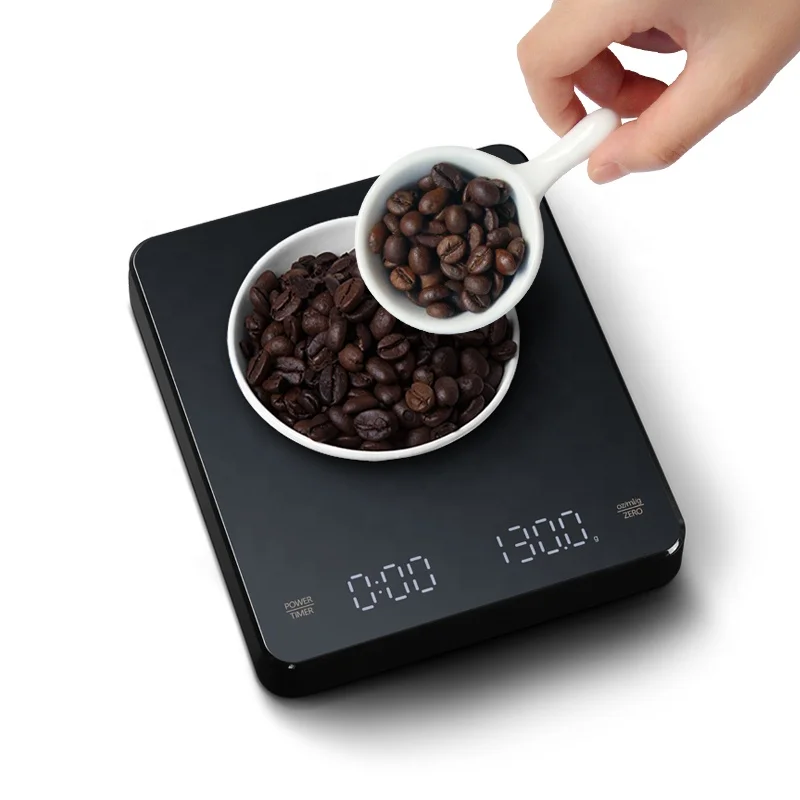 Hot sale 3 kg 0.1g Electronic Balance USB Charging Kitchen Food Coffee Scale Digital With Timer