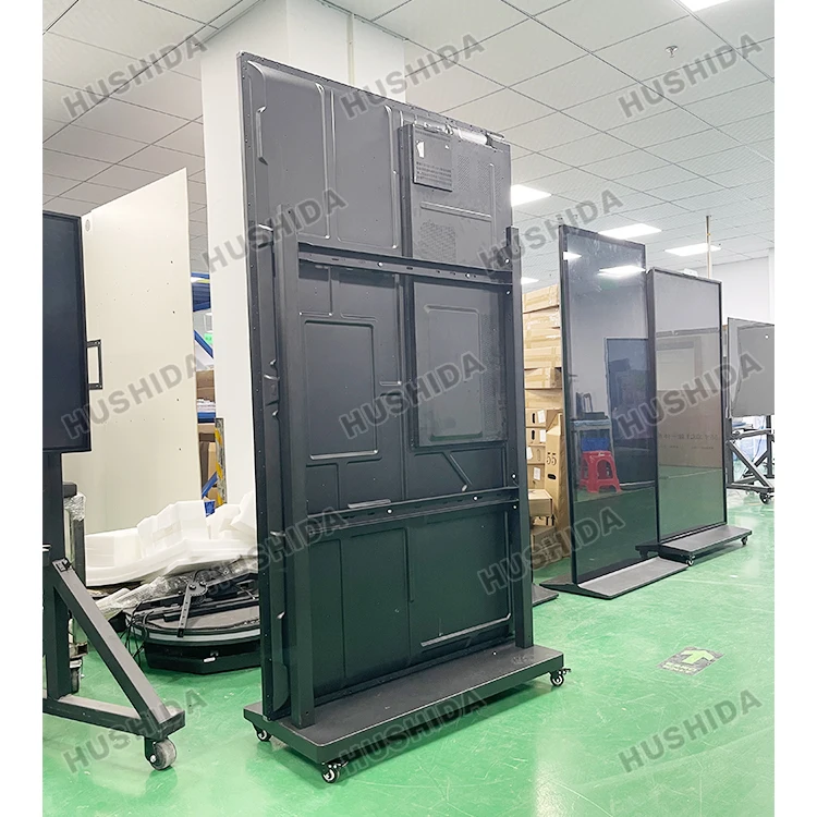 65 75 85 100 Inch Full Screen Lcd Advertising Players Indoor Digital Signage Display Floor Stand Interactive Kiosk Touch Screen